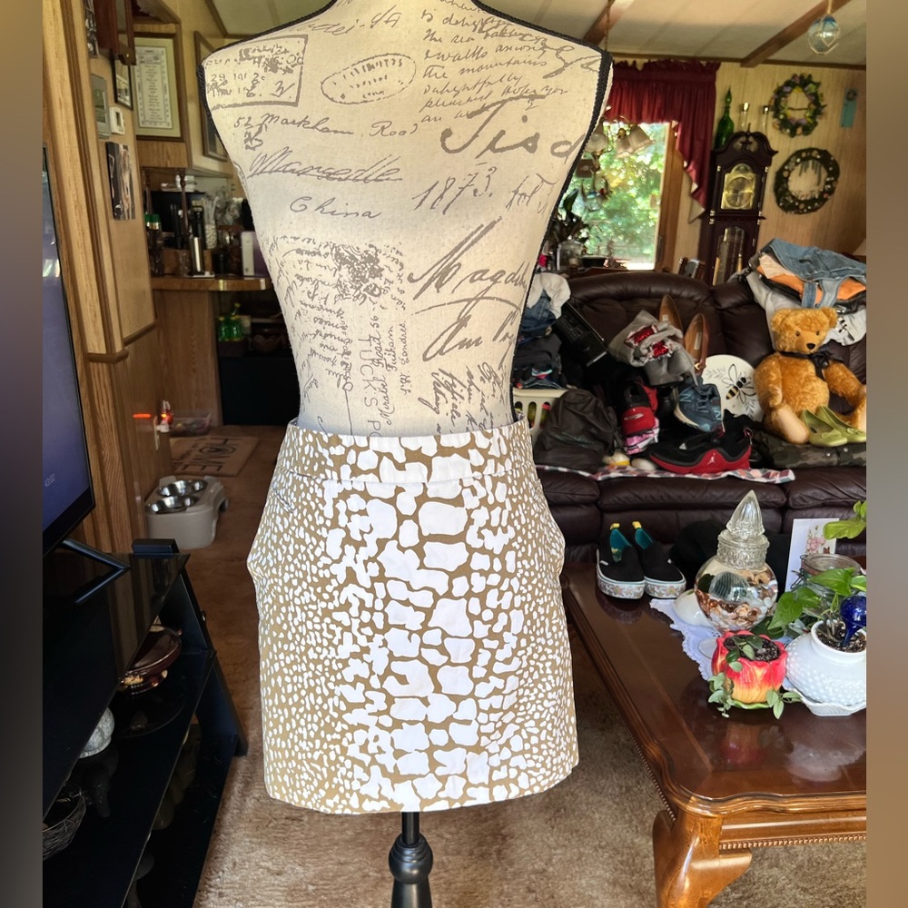 J.crew giraffe 🦒 print mini skirt🦒